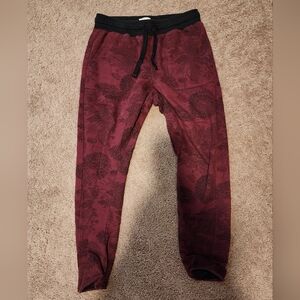 Men's Burgundy Jogger Pants